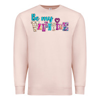 Pale Pink be my valentine Premium Sweatshirt - AdoDesignShop