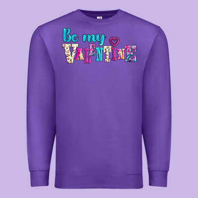 Be My Valentine Premium Sweatshirt Designed By Adodesignshop