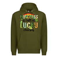 Army Green my class is full of lucky charms Premium Hoodie - MaliasSmallBusiness