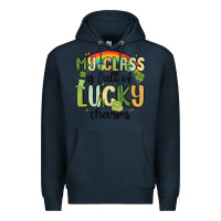 Navy my class is full of lucky charms Premium Hoodie - MaliasSmallBusiness