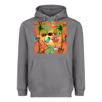 Storm summer slipper and cocktail seamless pattern Heavyweight Hoodie - BundleAndBundleShop
