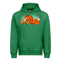 Emerald thankful pumpkins Urban Hoodie - MaliasSmallBusiness