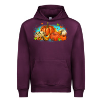 Mauve Wine thankful pumpkins Urban Hoodie - MaliasSmallBusiness