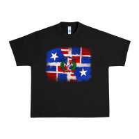 Black dominican and puerto rico flag Urban Heavy Tee - texasbilliewilder