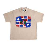 French Oak dominican and puerto rico flag Urban Heavy Tee - texasbilliewilder