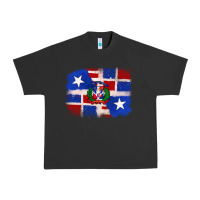 Pigment Black dominican and puerto rico flag Urban Heavy Tee - texasbilliewilder