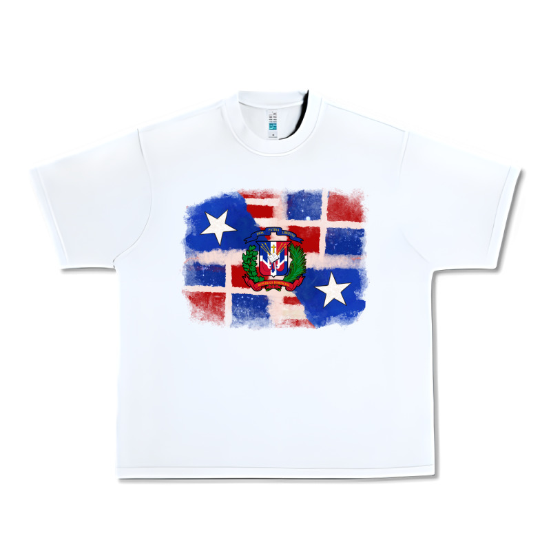 Dominican And Puerto Rico Flag Urban Heavy Tee by texasbilliewilder | Teevron