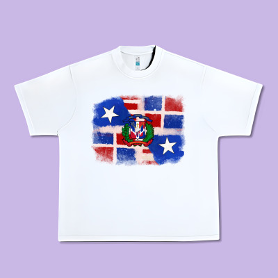 Urban Heavy Tee dominican and puerto rico flag