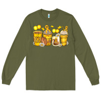 Army Green childhood cancer coffee cups Long Sleeve Tee - Zillion Design Studio