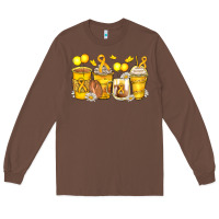 Chestnut childhood cancer coffee cups Long Sleeve Tee - Zillion Design Studio