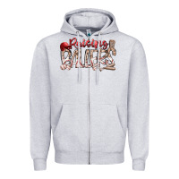 Heather Grey Raising Ballers Zipper Hoodie - RacoonDesign