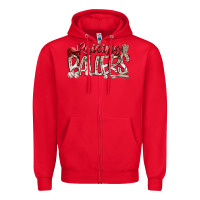 Red Raising Ballers Zipper Hoodie - RacoonDesign