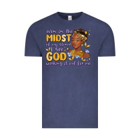Vintage Denim even in the midst of my storm i see god working it Vintage Tee - MaliasSmallBusiness
