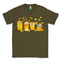 Army Green Childhood Cancer Coffee Cups Classic Tee - texasbilliewilder