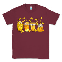 Burgundy Childhood Cancer Coffee Cups Classic Tee - texasbilliewilder