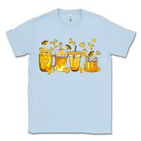 Dusty Blue Childhood Cancer Coffee Cups Classic Tee - texasbilliewilder