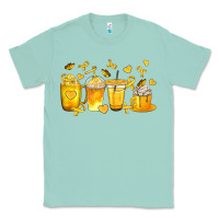 Seafoam Childhood Cancer Coffee Cups Classic Tee - texasbilliewilder