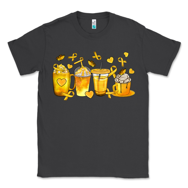 Childhood Cancer Coffee Cups Classic Tee by texasbilliewilder | Teevron