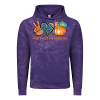 Cloud Purple peace love pumpkins Vintage Hoodie - AdoDesignShop