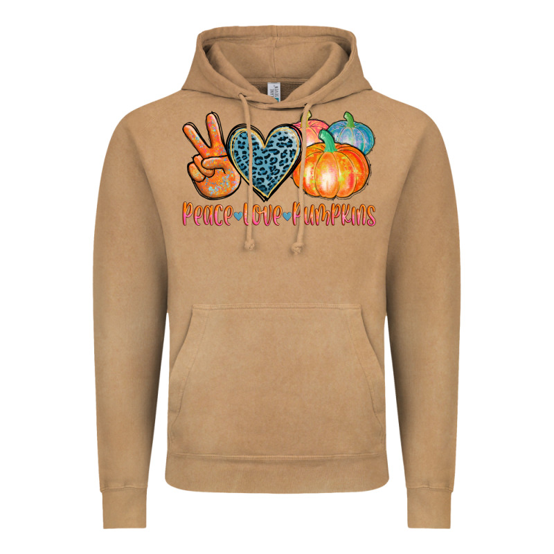 Peace Love Pumpkins Vintage Hoodie by AdoDesignShop | Teevron