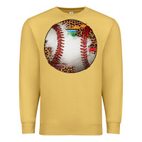 Antique Gold western baseball leopard serape pattern Premium Sweatshirt - Artiststas
