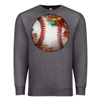 Charcoal Heather western baseball leopard serape pattern Premium Sweatshirt - Artiststas