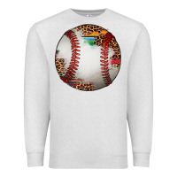 Oatmeal Heather western baseball leopard serape pattern Premium Sweatshirt - Artiststas
