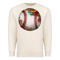 Sandshell western baseball leopard serape pattern Premium Sweatshirt - Artiststas