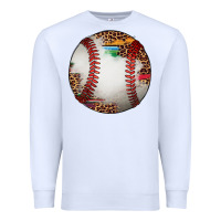 White western baseball leopard serape pattern Premium Sweatshirt - Artiststas