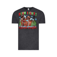 Vintage Black barn lights and silent nights Vintage Tee - MaliasSmallBusiness