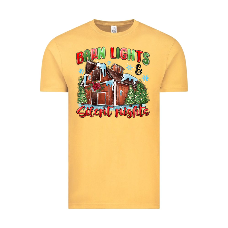 Barn Lights And Silent Nights Vintage Tee by MaliasSmallBusiness | Teevron
