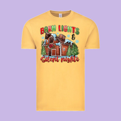 Vintage Tee barn lights and silent nights