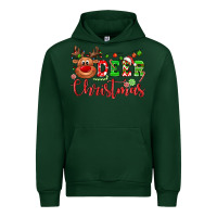 Forest Green Deer Christmas reindeer Urban Hoodie - NancyCooperArtShop