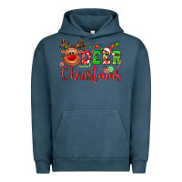 Pigment Midnight Navy Deer Christmas reindeer Urban Hoodie - NancyCooperArtShop