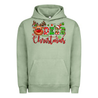Pigment Oil Green Deer Christmas reindeer Urban Hoodie - NancyCooperArtShop