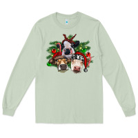 Matcha christmas cows with tree Long Sleeve Tee - RanaPortraitStore