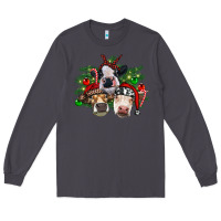 Smoke christmas cows with tree Long Sleeve Tee - RanaPortraitStore