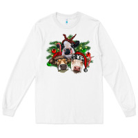 White christmas cows with tree Long Sleeve Tee - RanaPortraitStore