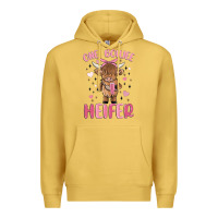 Antique Gold one boujee heifer Premium Hoodie - MaliasSmallBusiness