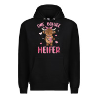 Black one boujee heifer Premium Hoodie - MaliasSmallBusiness