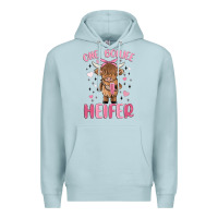 Blue Mist one boujee heifer Premium Hoodie - MaliasSmallBusiness