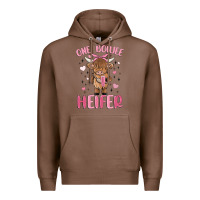 Chestnut one boujee heifer Premium Hoodie - MaliasSmallBusiness