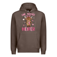 Coffee one boujee heifer Premium Hoodie - MaliasSmallBusiness
