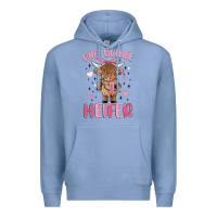 Colony Blue one boujee heifer Premium Hoodie - MaliasSmallBusiness