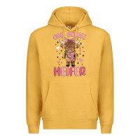 Mustard one boujee heifer Premium Hoodie - MaliasSmallBusiness