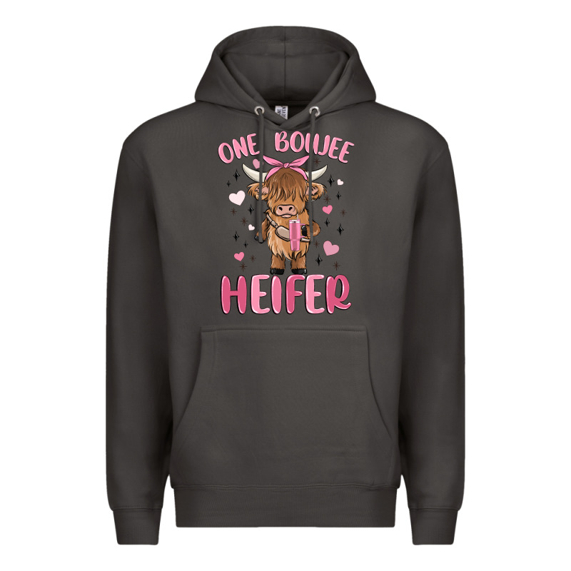 One Boujee Heifer Premium Hoodie by MaliasSmallBusiness | Teevron
