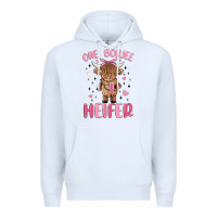 White one boujee heifer Premium Hoodie - MaliasSmallBusiness