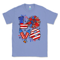 Colony Blue 4th of july love Classic Tee - Zillion Design Studio