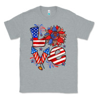 Heather Grey 4th of july love Classic Tee - Zillion Design Studio