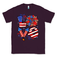 Plum 4th of july love Classic Tee - Zillion Design Studio